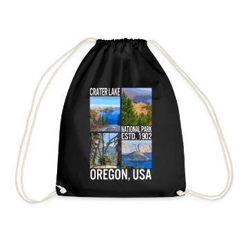 Parc national de Crater Lake ESTD. 1902 Chemise, - Sac de sport léger - noir - Devant
