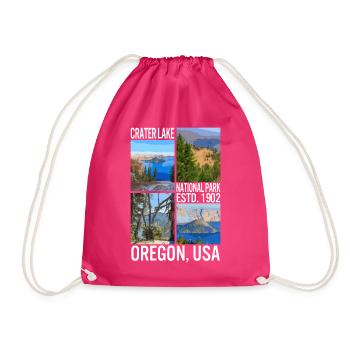 Parc national de Crater Lake ESTD. 1902 Chemise, - Sac de sport léger - fuchsia - Devant