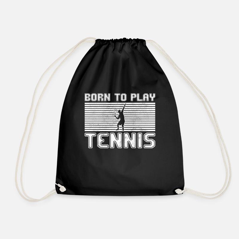 tennis - Turnbeutel - Schwarz