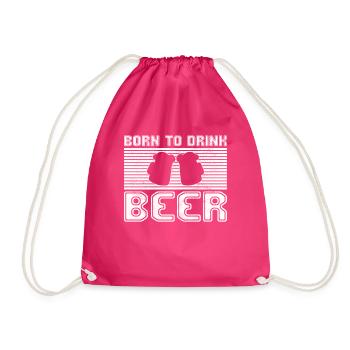Boire de la bière - Sac de sport léger - fuchsia - Devant