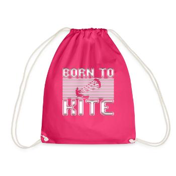 Kite Surfing - Turnbeutel - Fuchsia - Vorne