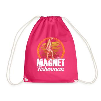 Magnet Pêcheur Aimant Pêche magnétique - Sac de sport léger - fuchsia - Devant