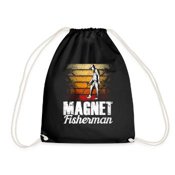 Magnet Pêcheur Aimant Pêche magnétique - Sac de sport léger - noir - Devant