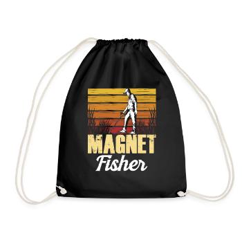 Aimant de pêche magnétique pour pêcheurs magnétique - Sac de sport léger - noir - Devant