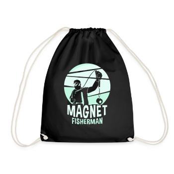 Aimant de pêche magnétique pour pêcheurs magnétique - Sac de sport léger - noir - Devant