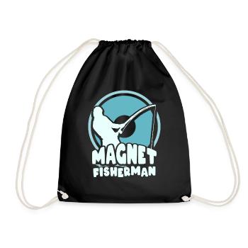 Aimant de pêche magnétique pour pêcheurs magnétique - Sac de sport léger - noir - Devant