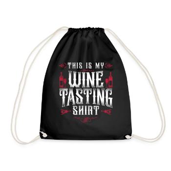 Sommelier Wine Drinking Tasting - Turnbeutel - Schwarz - Vorne