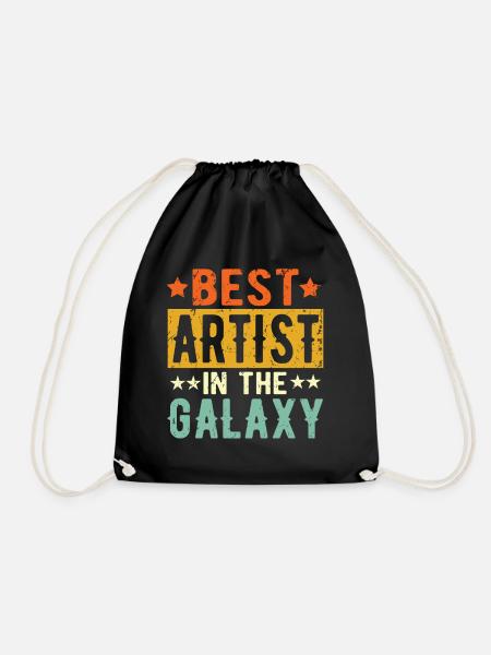 Best Künstler ever Künstler Geschenk - Turnbeutel - Schwarz