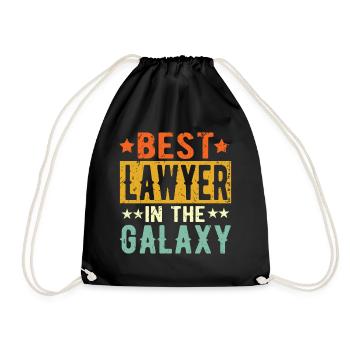 Best Anwalt ever Anwalt Geschenk - Turnbeutel - Schwarz - Vorne
