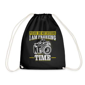 S’il vous plaît ne pas déranger Je congèle le temps Funnier - Sac de sport léger - noir - Devant