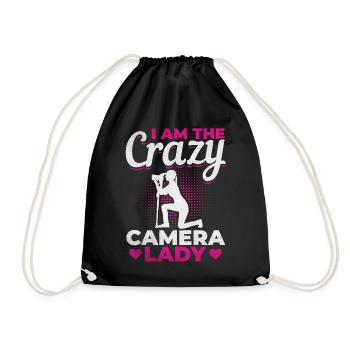 Photographe Girl Photography - Je suis le - Sac de sport léger - noir - Devant
