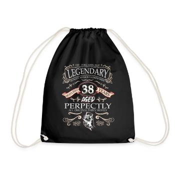 Vintage Légendaire - Vieilli parfaitement 38ème anniversaire - Sac de sport léger - noir - Devant