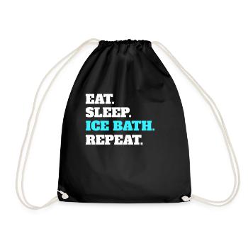 Ice bath - Turnbeutel - Schwarz - Vorne