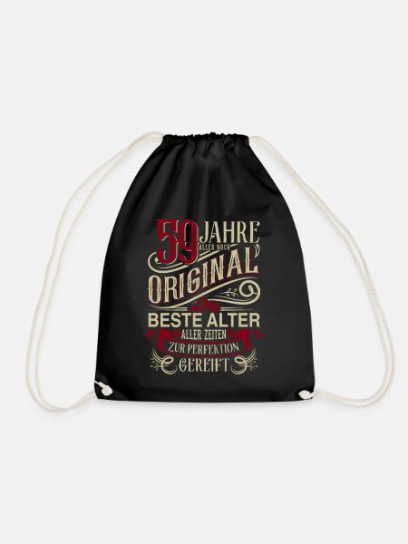 59. Geburtstag Vintage Retro - Turnbeutel - Schwarz