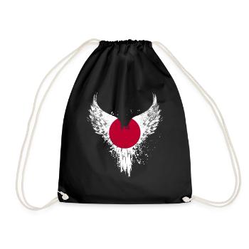 Drapeau du Japon - Sac de sport léger - noir - Devant