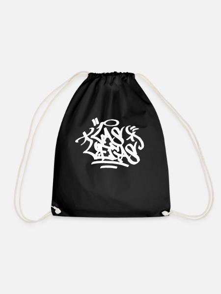 Las Vegas City Graffiti Street Art HandStyle USA H - Turnbeutel - Schwarz
