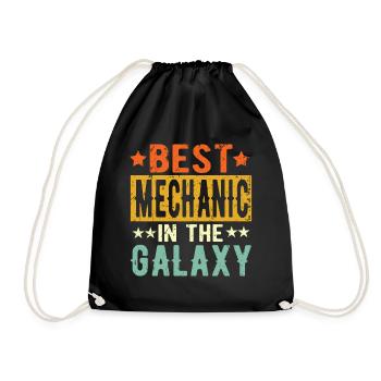 Best Mechanic ever Mechanic Gift - Drawstring Bag - black - Front
