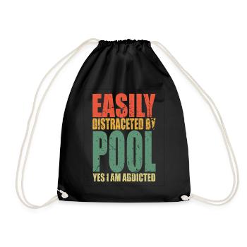 Piscine Dire Drôle - Sac de sport léger - noir - Devant