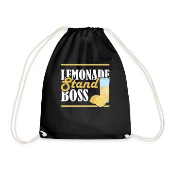 Lemonade Stand Boss Limonadenstand - Drawstring Bag - black - Front