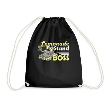 Lemonade Stand Boss Limonadenstand - Drawstring Bag - black - Front