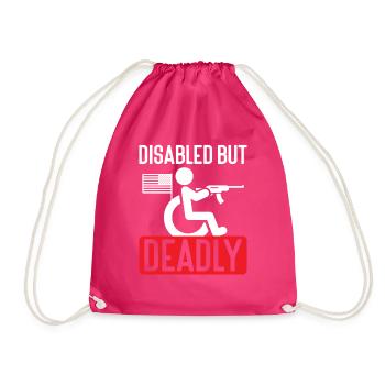 2nd Amendment Gun Lover Pro Gun Control - Drawstring Bag - fuchsia - Front