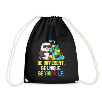 Tshirt autistique Autimus Cadeau Asperger Enfants - Sac de sport léger - noir - Devant