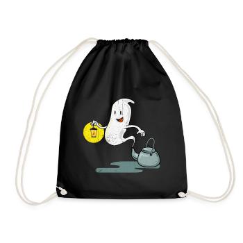 Halloween Tshirt Halloweenparty Mörder Killer Tod - Turnbeutel - Schwarz - Vorne