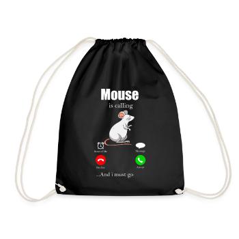 Souris Cadeau Souris Enfants Hommes Souris Conseils - Sac de sport léger - noir - Devant