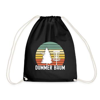 Disc Golf Disc Golfer - Turnbeutel - Schwarz - Vorne
