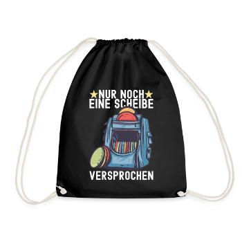 Disc Golf Disc Golfer - Turnbeutel - Schwarz - Vorne