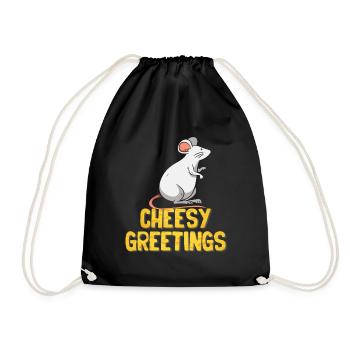 Souris Souris Cadeau Rat Rongeur Souris Souris Lousemaus - Sac de sport léger - noir - Devant