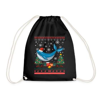 Alaska Geschenk Kinder Herren Damen USA Natur Eis - Turnbeutel - Schwarz - Vorne