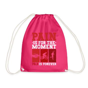 Halb-Triathlon Training Triathlet - Turnbeutel - Fuchsia - Vorne
