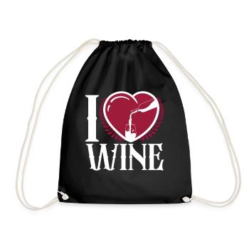 Sommelier Wine Drinking Tasting - Turnbeutel - Schwarz - Vorne