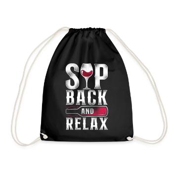 Dégustation de vin de sommelier - Sac de sport léger - noir - Devant