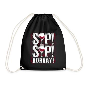 Dégustation de vin de sommelier - Sac de sport léger - noir - Devant