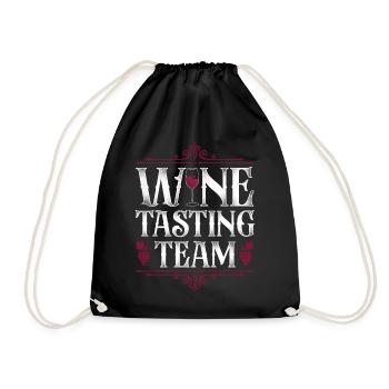 Sommelier Wine Drinking Tasting - Turnbeutel - Schwarz - Vorne