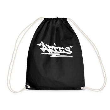 Widder Graffiti Zodiac Hip Hop Horoscope Sternzeic - Turnbeutel - Schwarz - Vorne