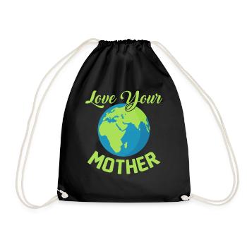 Le changement climatique Aimez votre mère la Journée de la Terre - Sac de sport léger - noir - Devant