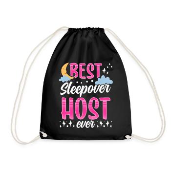 Best Overnight Host Ever Party - Drawstring Bag - black - Front