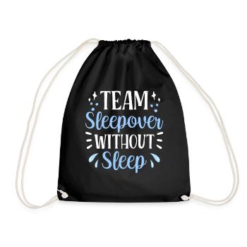 Soirée pyjama d’équipe sans sommeil Douce fête de nuit - Sac de sport léger - noir - Devant