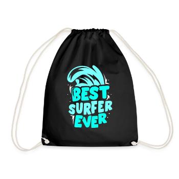 Meilleur surfeur de tous les temps Surfing Surfing - Sac de sport léger - noir - Devant
