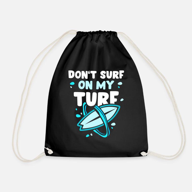 Surf pas dans ma région Surfer Surf - Sac de sport léger - noir