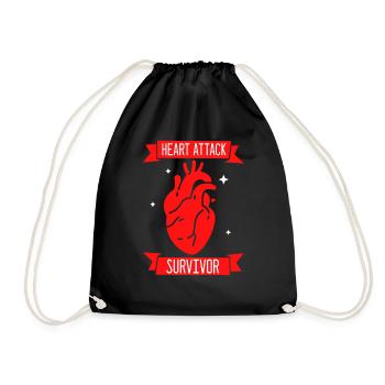 Survivant d’une crise cardiaque - Sac de sport léger - noir - Devant