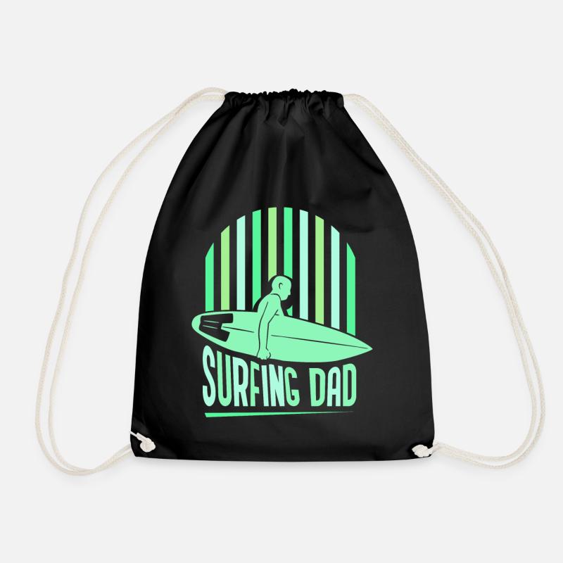 Surf Père Surf Surf Surf Surf Surf surfant - Sac de sport léger - noir