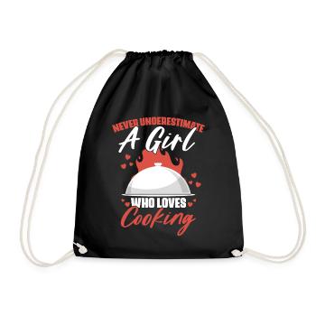 Ne sous-estimez jamais une fille qui est drôle - Sac de sport léger - noir - Devant