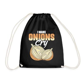 Je fais pleurer les oignons drôle Humour culinaire pour - Sac de sport léger - noir - Devant