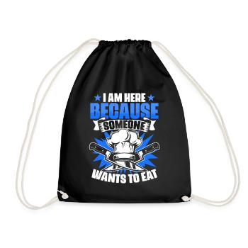 Je suis ici Fun Professional Cooking pour - Sac de sport léger - noir - Devant