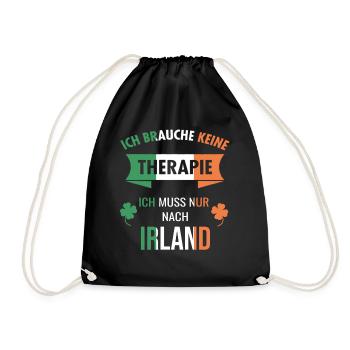 Irland Irische Insel Ireland Idee - Turnbeutel - Schwarz - Vorne
