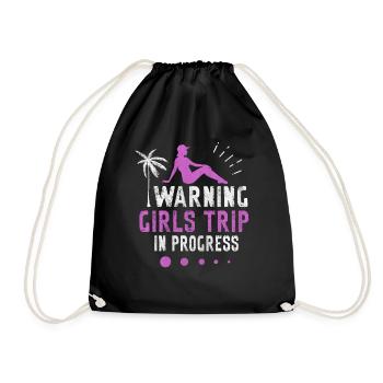 Girls Trip in Progress Vacances Girls Weekend - Sac de sport léger - noir - Devant